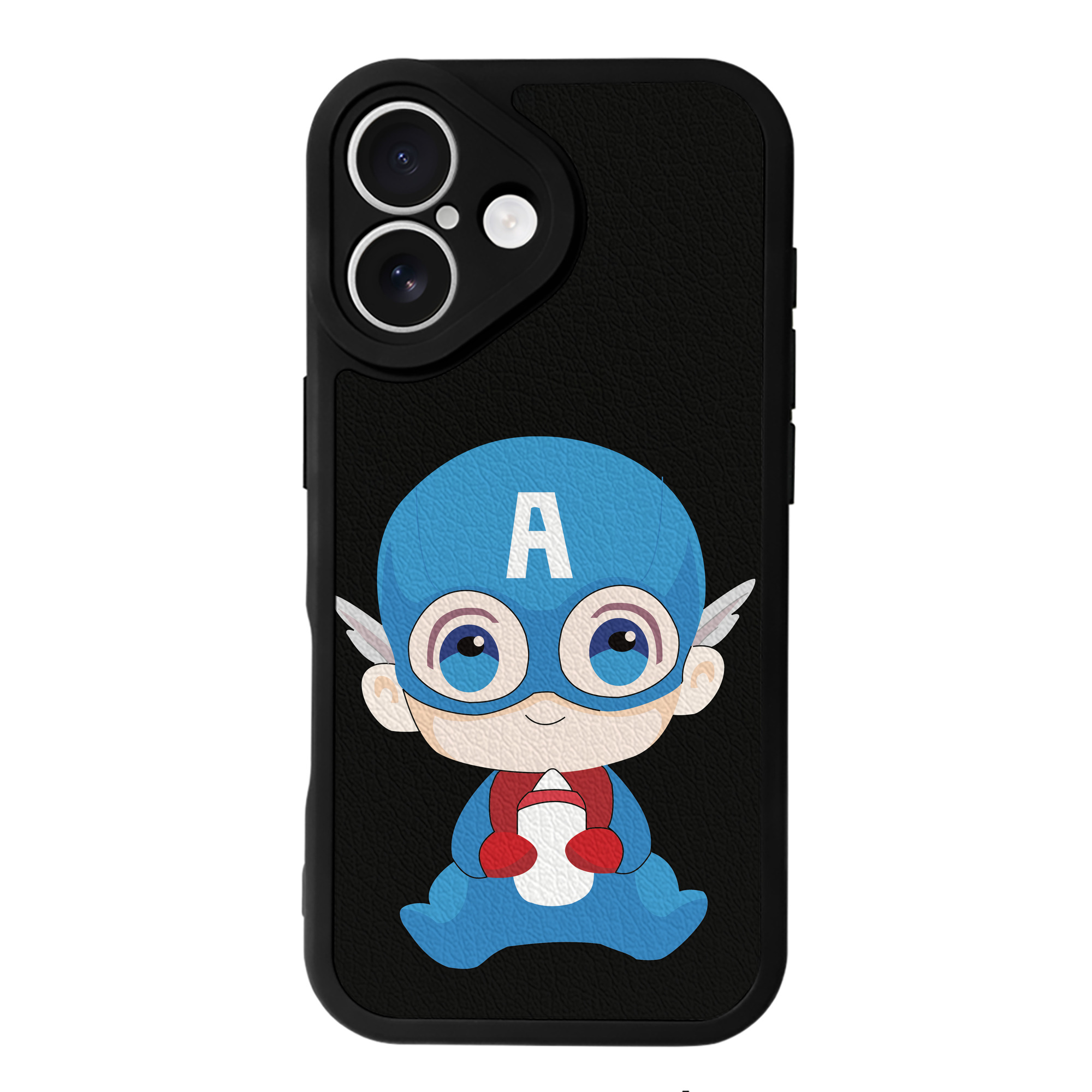 （画像用） アベンジャーズ The Avengers 【iPhone 16シリーズ対応】シリコンスマホケース（レザー調） 材質：シリコン